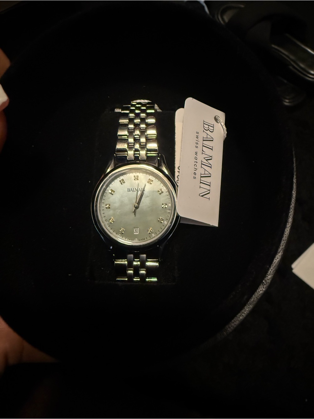 Brand New Balmain Beleganza Silver Stainless Steel Mother-of-Pearl Dial Watch